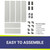 48" Rectangular Glass Wind and Flame Guard | American Fire Glass