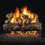 Standard Gas Log Burnt Rustic Oak - 18/20" - Front view