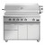 48" DCS Series 9 Grill - Rotisserie and Charcoal BE1-48RC-N - Front Lid Closed