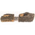 Real Fyre Charred Royal English Oak See Thru 18"| Real Fyre Log Sample view