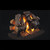 Real Fyre Charred Royal English Oak See Thru 18"| Front view