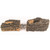 Real Fyre Designer Gnarled Split Oak - 24" - Sample Gas Log Set View