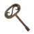 Traditional Fireplace Key - Light Bronze