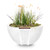 Luna Planter Bowl with Water | The Outdoor Plus - Limestone