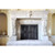 Rancho Santa Fe Rectangular Fireplace Door - Wrought Iron | White Surround