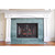Arcadia Rectangular Fireplace Door - Wrought Iron | Tile Surround