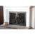 Arcadia Rectangular Fireplace Door - Wrought Iron | White Surround