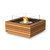 Base 30 Outdoor Fire Pit Table - EcoSmart Fire - Teak