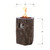 Basalt Column Modeno Fire Pit Dimensions: Diameter 20 Inches, Height 28 Inches