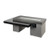 Outdoor GreatRoom Uptown Black Crystal Fire Pit Table with Tile Top and Rectangular Burner - UPT-1242 - No Flame