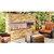 VRE4636 Outdoor Vent-Free Linear Gas Fireplace - Superior Fireplaces VRE4600 Series - Stacked Stone Surround