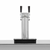 True Flame 24" 6.6c Deluxe Outdoor Rated Double Tap Kegerator - Completed, TF-RFR-24DK2