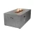 Danville Fire Table - Pewter - Travertine - Propane Gas