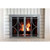 Stella - Fireplace Door - Silver Finish with Fire