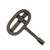 Oval Knit Fireplace Key - Dark Bronze