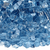 Pacific Blue - 1/4" Classic Fire Glass - 10lbs | American Fire Glass