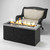 Outdoor GreatRoom Key Largo Crystal Fire Pit with Stainless Steel Top and Grey Tereneo Base - KL-1242-SS