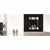 ONE6 - Solas Wall Mounted Direct Vent Linear Fireplace - Black and SS Surround