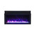 30" Panorama Extra Slim Electric Fireplace BI-30-XTRASLIM - Amantii | Front Purple Ice