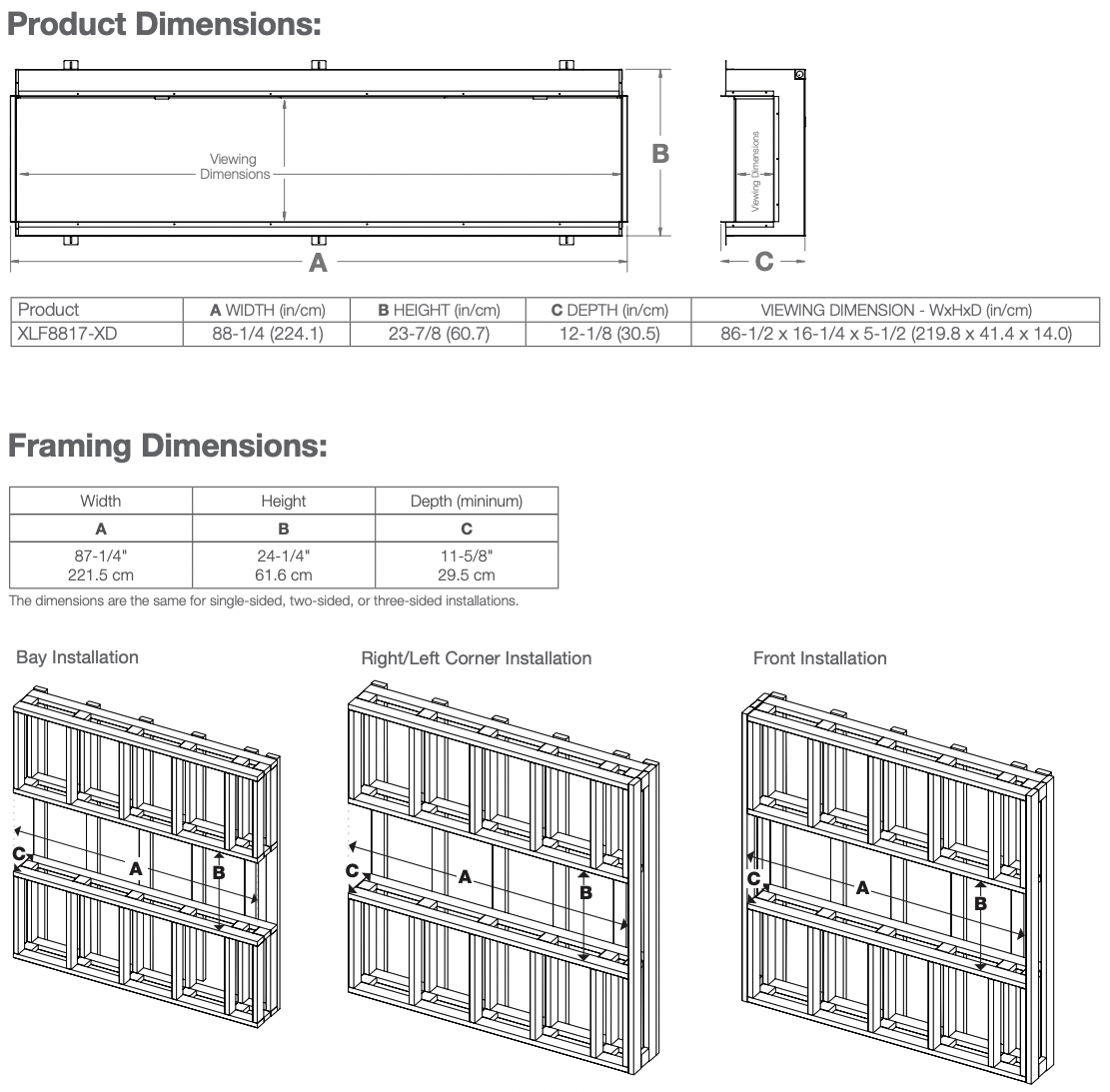 Dimplex Ignite XL Bold 88" Built-in Linear Electric Fireplace -Fireplace Shop screen shot 2023 03 03 at 5.23.58 pm