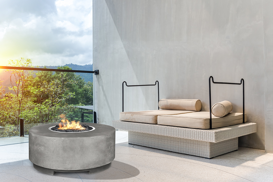 Lyra 42 Concrete Fire Pit - Eldorado Stone