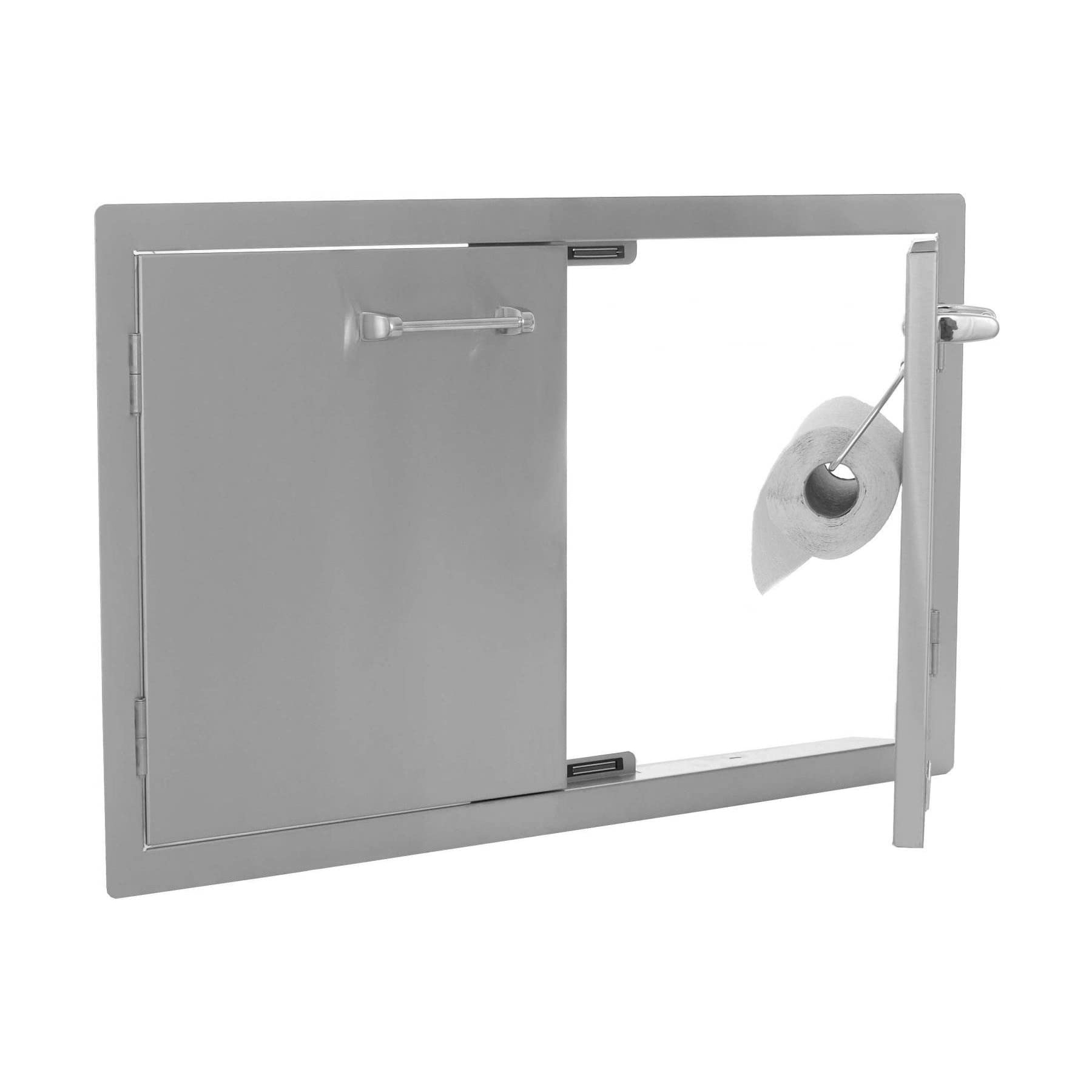 Double Doors with Towel Rack Double Doors with Towel Rack