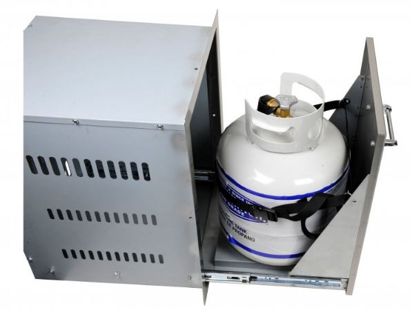 Multi Functional Bin Propane Tank With Locking Strap