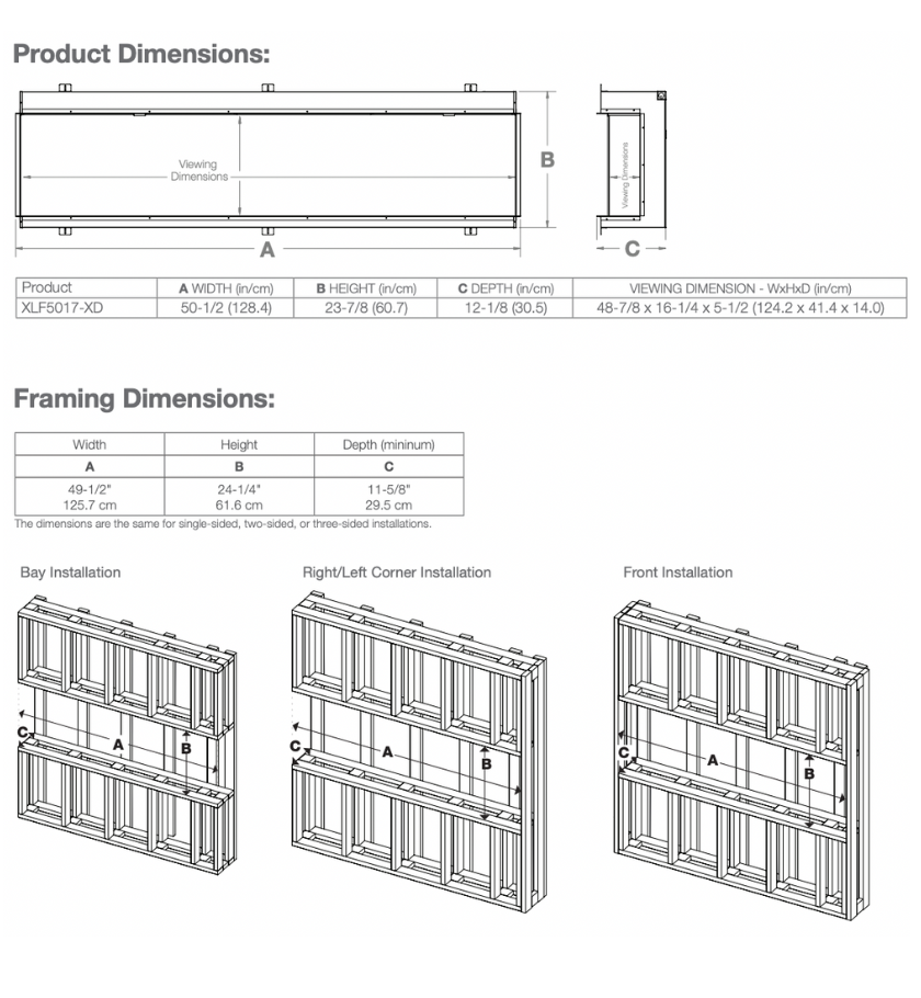 Dimplex IgniteXL Bold 50" Built-In Linear Electric Fireplace -Fireplace Shop moved ed11ab313feafa8e10dac6594712a0a9