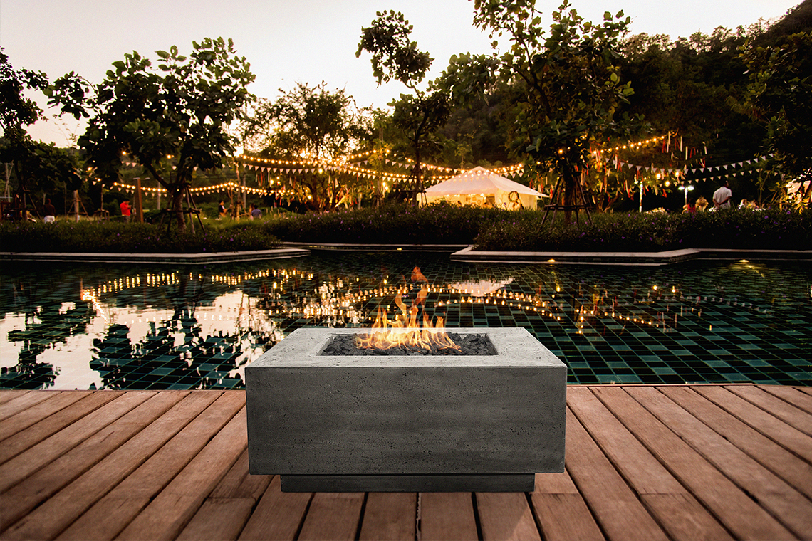 Tavola 42 Fire Pit by Prism Hardscapes