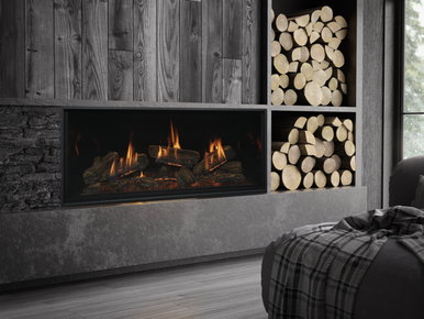 Kozy Heat Nordik Nordik 48TL Log Gas Fireplace