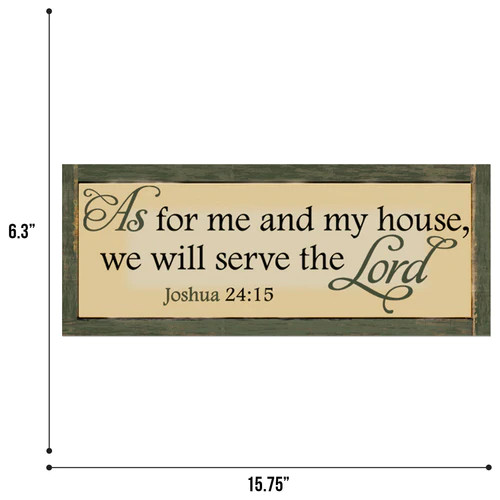 Serve the Lord Wall Plaque - Prime Heritage Gifts