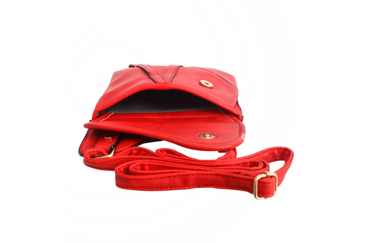 Red Saddle Crossbody Bag Prime Heritage Gifts