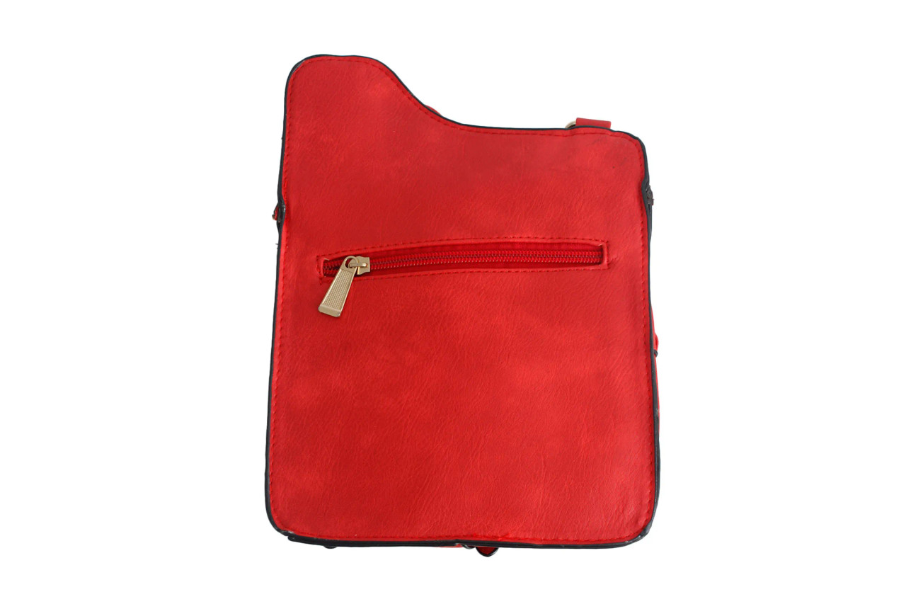 Red Saddle Crossbody Bag Prime Heritage Gifts