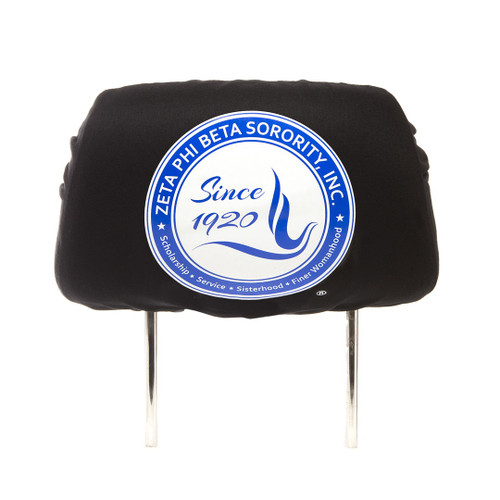 AUTO:  Zeta  Phi Beta  Car Headrest Cover  AUTO:  Zeta  Phi Beta  Car Headrest Cover
