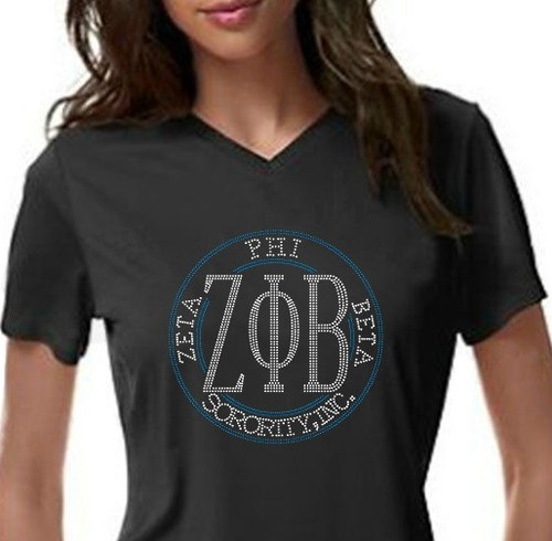 ZPB Rhinestone Circle   Short Sleeves  Tee ZPB Rhinestone Circle   Short Sleeves  Tee