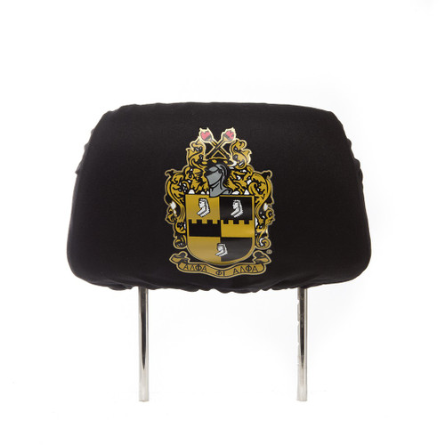 Alpha Phi Alpha   Black Car  Headrest  Cover 