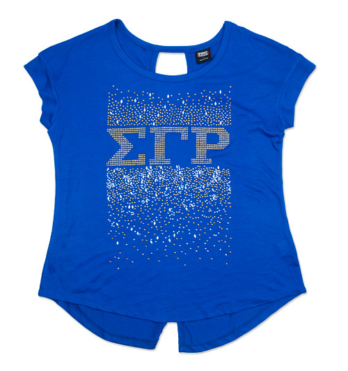 SGR  RHINESTONE TEE  (ROYAL)