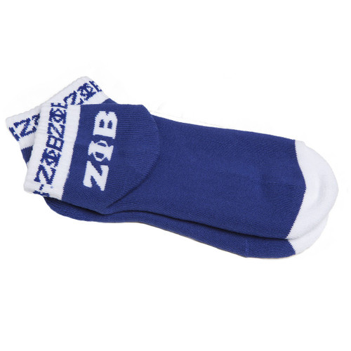 Zeta Phi Beta Bootie Socks  ( Royal ) Zeta Phi Beta Bootie Socks  ( Royal )