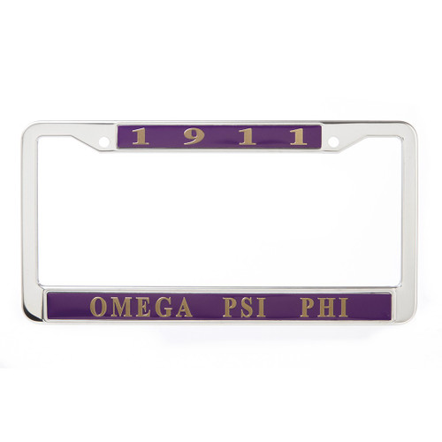 Z:  Alpha Phi Alpha Metal License Frame 