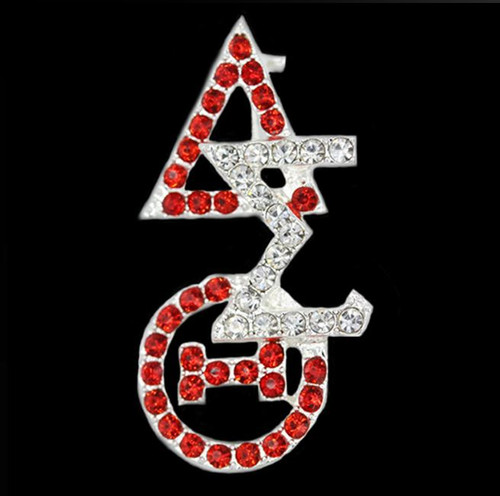 DST Crystal Overlap Letters Pin