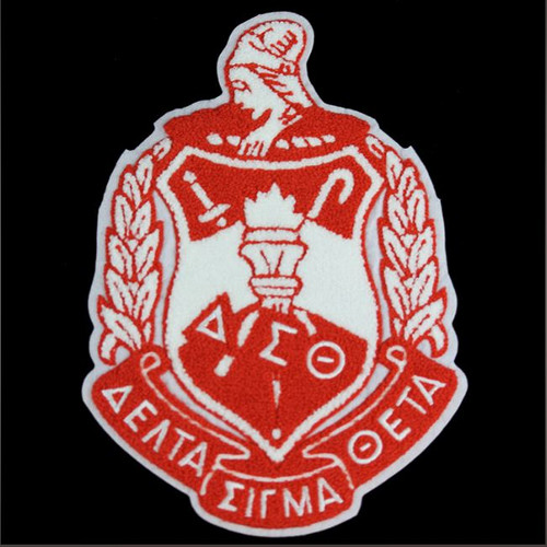 DST Chenille Shield 10 1/2'' Emblem w/ Heat Seal Backing