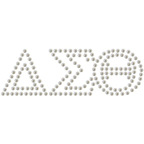 DST Silver Letters StudStone Heat Transfer - 1 1/4"T X 3 1/4"W