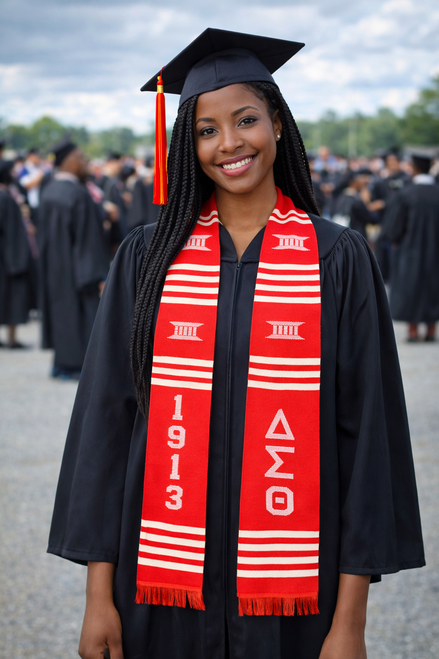  DST -1913 Kente Stole ( RED )