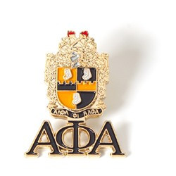 3D Color Shield Pin w/ Letters (APA)