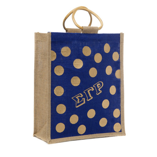 SGRHO  Mini Polka Dot Jute Bag