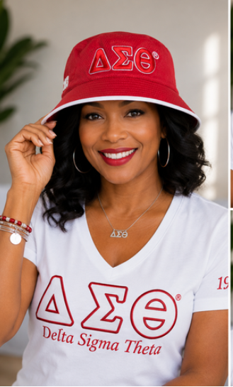 DST  Red  Novelty Bucket Hat