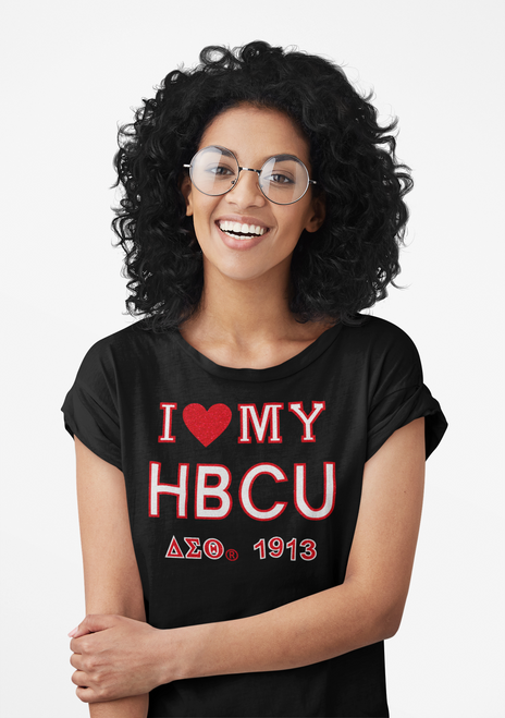 "I Love My HBCU   DST-1913 Glitter  T Shirts  & Sweatshirts  "I Love My HBCU   DST-1913 Glitter  T Shirts  & Sweatshirts
