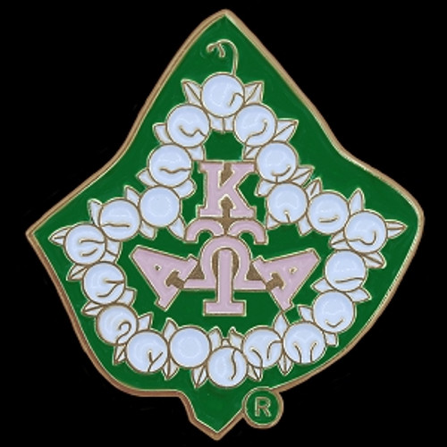 AKA 1" Pearl Ivy Lapel Pin AKA 1" Pearl Ivy Lapel Pin