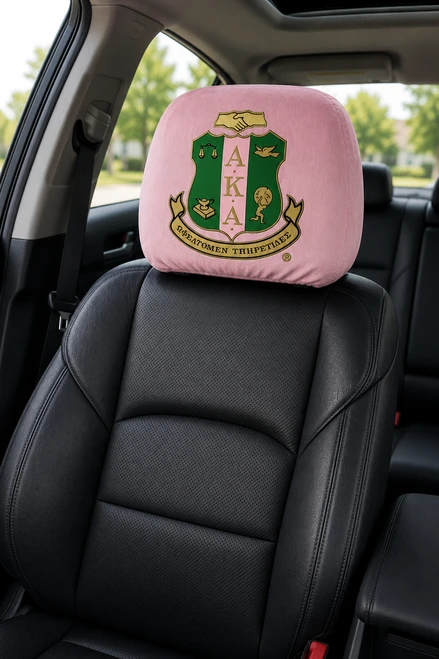 AKA  Car Seat Headrest Covers  (PINK)