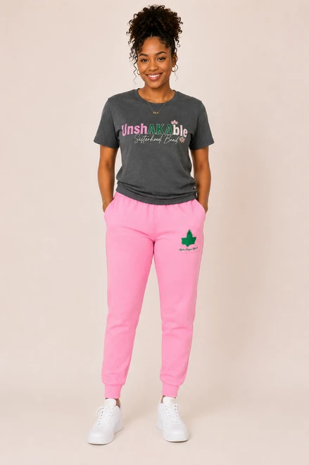  AKA  Pink Elite Trainer Pants + FREE  "UNSHAKABLE " T shirt